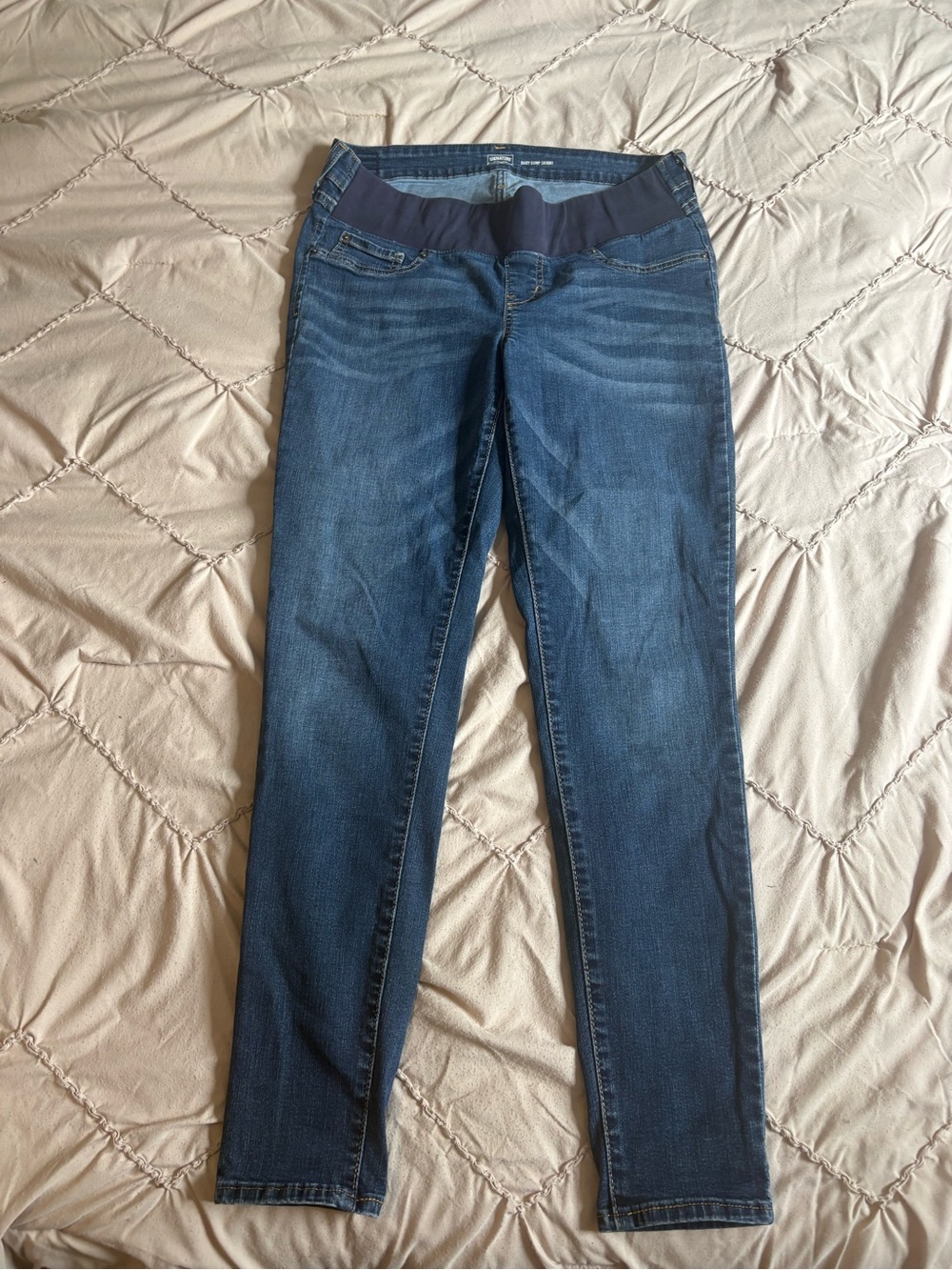 Signature by Levi Strauss Indigo Maternity Jeggings with Overband